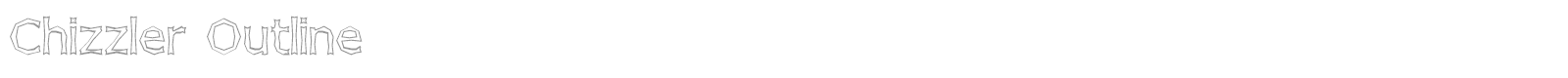 Chizzler Normal font preview